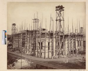 Villa Hügel, Bauplatz von Südwesten, 1870 © Historisches Archiv Krupp