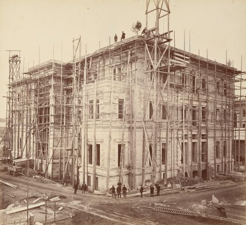 Villa Hügel, Bauplatz von Südwesten, 26. November 1870 © Historisches Archiv Krupp