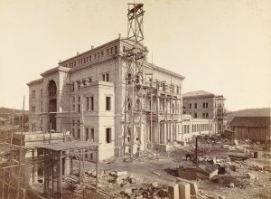 Villa Hügel, Bauplatz von Südwesten, 18. Oktober 1871 © Historisches Archiv Krupp